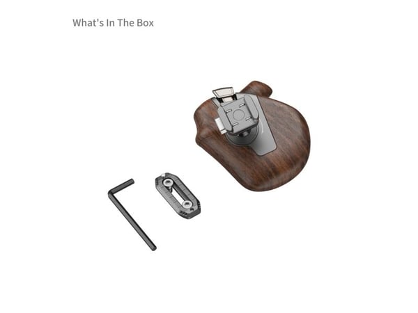 SmallRig 5192, Håndgrep for digitalkamera, Universal, Aluminium, Tre, Aluminium, Tre, 96 mm, 86,8 mm