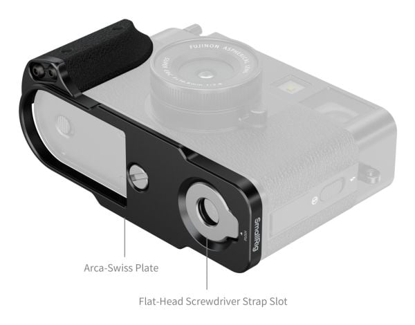 SmallRig 5332, Utløserplate, Svart, Aluminium, Silikon, FUJIFILM X half, 107,9 mm, 44,2 mm
