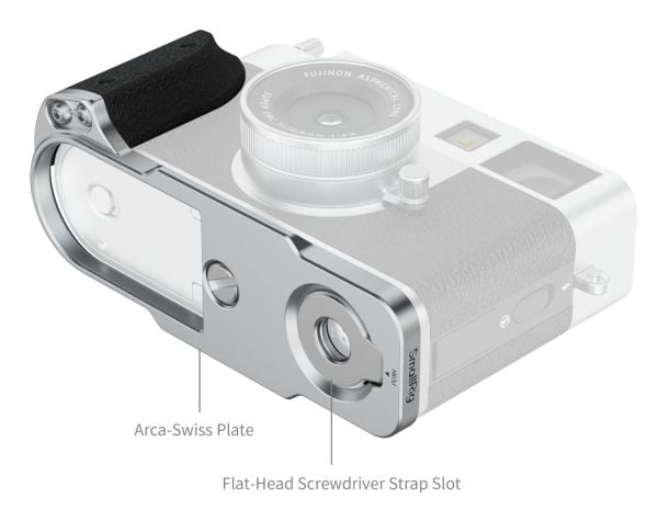 SmallRig 5216, Frigjøringsplate, Sølv, Aluminium, Silikon, FUJIFILM X half, 107,9 mm, 44,2 mm