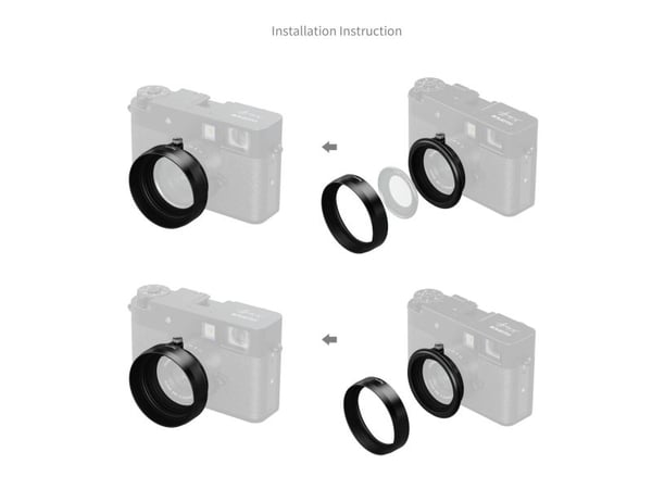 SmallRig 5215, Fujifilm X, Fujifilm X, Svart, Aluminium, Glass, FUJIFILM X, 25 g