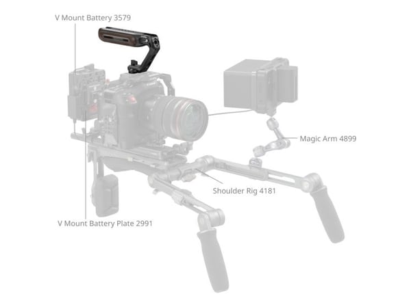 SmallRig 5251, Toppgrep, Sort, Brun, Aluminium, Tre, 15 kg, 1/4, 3/8", 165,1 mm