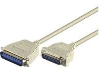 Microconnect PRIGL2, Valkoinen, DB25, CEN36, 2 m, Uros/uros, 110 g
