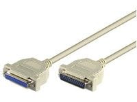 MicroConnect - Seriell- / parallellkabel - DB-25 (hann) til DB-25 (hunn) - 3 m