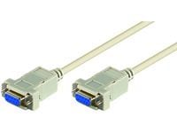 MicroConnect - Seriell kabel - DB-9 (hunn) til DB-9 (hunn) - 2 m