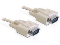 Delock - Seriell kabel - DB-9 (hann) til DB-9 (hann) - 1 m - beige - Kina