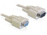 Delock - Seriellforlengelseskabel - DB-9 (hann) til DB-9 (hunn) - 1 m - beige - Kina