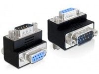Delock - Seriell adapter - DB-9 (hunn) til DB-9 (hann) - 90°-kontakt