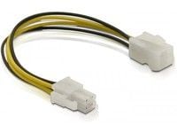 Delock - Strømforlengelseskabel - 4-pin ATX12V (hann) til 4-pin ATX12V (hunn) - 15 cm