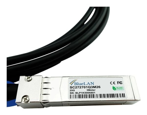 BlueOptics CBL-NTWK-1215-10M-G-BL, 1 m, DAC, SFP28, SFP28
