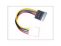 Microconnect PI01082, Molex (4-pin), SATA 15-pinninen, 0,2 m, Uros, Naaras, Suora