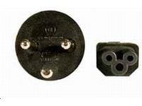 MicroConnect - Strømkabel - Type K (han) til IEC 60320 C5 - AC 250 V - 2.5 A - 1.8 m - sort