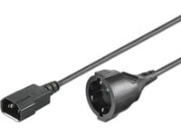 Microconnect PE130200, 2 m, C14 liitin, Virtapistoke tyyppi F, H05V2V2-F, 250 V, 10 A