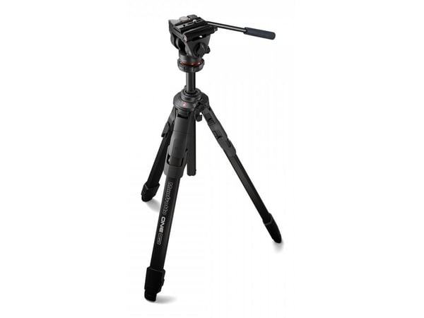 Manfrotto ONE Alu with 500X Fluid head, 3 ben, Sort, 181 cm, 4,77 kg