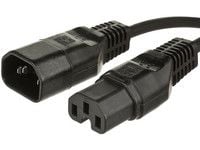 MicroConnect - Jatkojohto virtaa varten - IEC 60320 C15 - IEC 60320 C14 - 2,5 m
