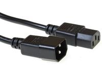 MicroConnect - Jatkojohto virralle - IEC 60320 C14 - IEC 60320 C13 - AC 230 V - 1,2 m - musta
