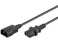 MicroConnect - Virran jatkokaapeli - 3 m - musta