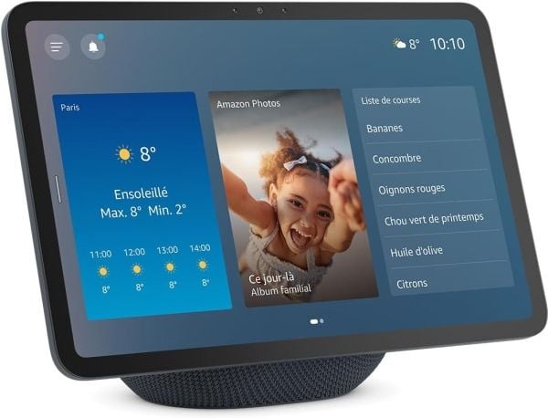 Amazon Echo Show 11, Amazon Alexa, Suorakulmio, Harmaa, Glacier White, Englanti, Espanja, 27,9 cm (11")