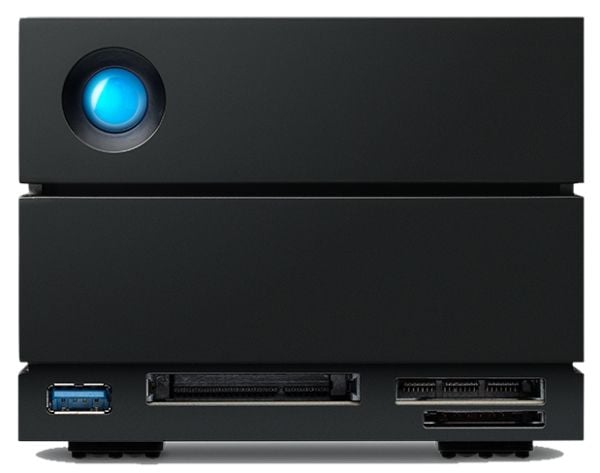 LaCie 2big Dock - Hårddiskarray - 60 TB - 2 fack (SATA-600) - HDD 30 TB x 2 - Thunderbolt 4, USB 3.2 Gen 2 (extern) - med 5 års återställningsservi...