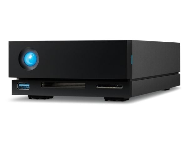 LaCie 1big Dock - Harddiskarray - 30 TB - 1 brønner (SATA-600) - HDD 30 TB x 1 - USB 3.0, Thunderbolt 3 (ekstern) - med 5-års Rescue Data Recovery ...