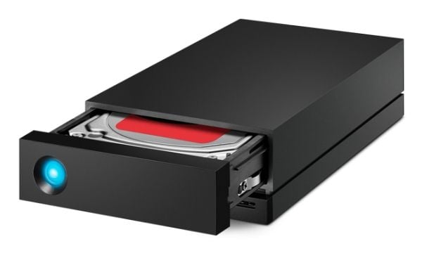 LaCie 1big Dock - Harddiskarray - 30 TB - 1 brønner (SATA-600) - HDD 30 TB x 1 - USB 3.0, Thunderbolt 3 (ekstern) - med 5-års Rescue Data Recovery ...