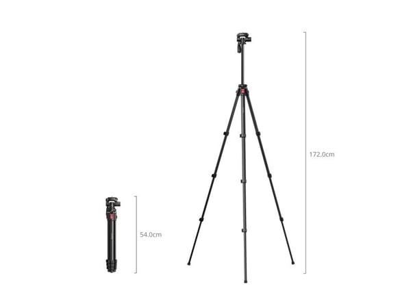 SmallRig 5474, 3 ben, Sort, 172 cm, 1,16 kg