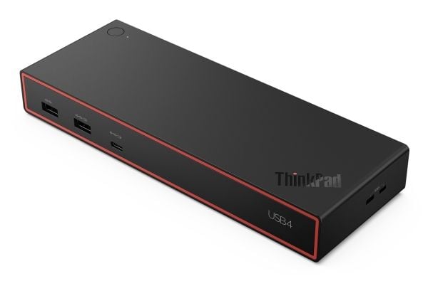 Lenovo ThinkPad USB4 Dock 5000, Langallinen, Thunderbolt 4, 100 W, 1000 Mbit/s, musta, Eclipse Black