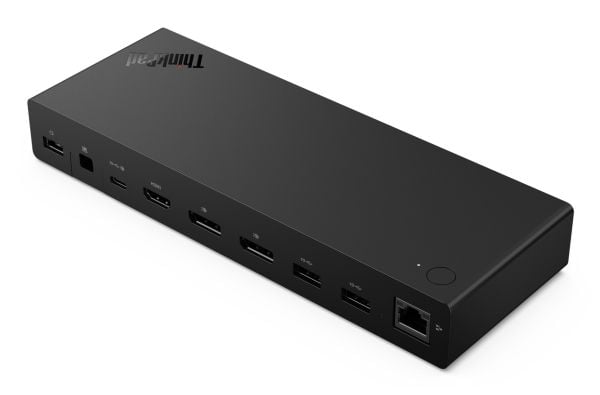 Lenovo ThinkPad USB4 Dock 5000, Langallinen, Thunderbolt 4, 100 W, 1000 Mbit/s, musta, Eclipse Black