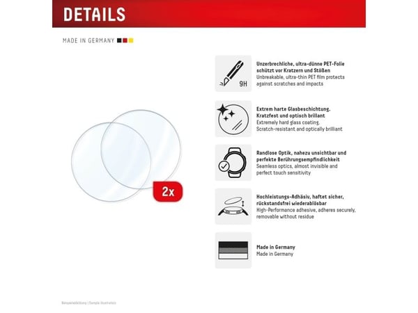 E.V.I DISPLEX glass Samsung Galaxy Watch6/7 44 mm (02150)