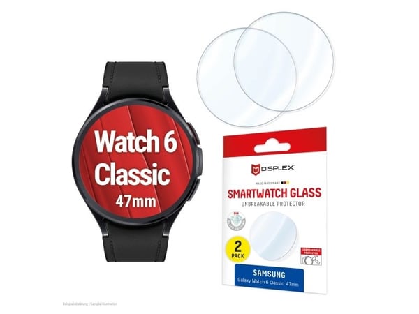 E.V.I DISPLEX glasskjerm til Samsung Galaxy Watch6 Classic 47 mm (02152)