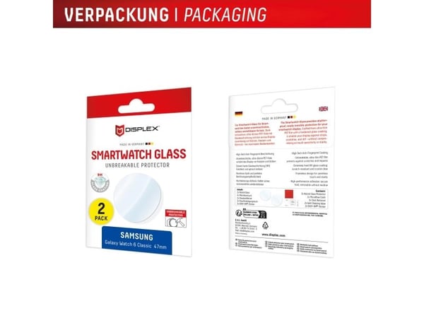 E.V.I DISPLEX glasskjerm til Samsung Galaxy Watch6 Classic 47 mm (02152)