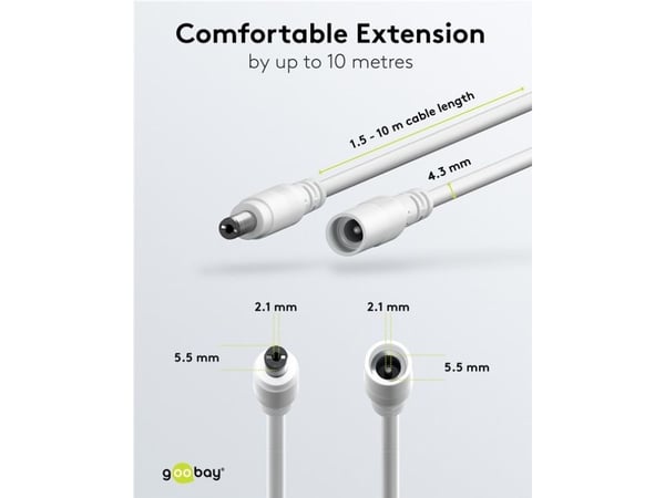 Goobay 76676, 5 m, ?DC, ?DC, 5 - 24 V