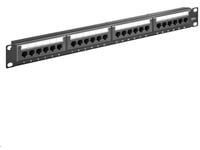 MicroConnect - Koblingspanel - CAT 6 - UTP - RJ-45 X 24 - svart - 19"