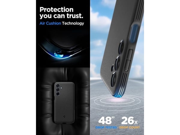 Spigen SPIGEN ESSENTIAL SANDBLAST GALAXY M35 5G MATT SVART