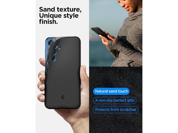 Spigen SPIGEN ESSENTIAL SANDBLAST GALAXY M35 5G MATT SVART