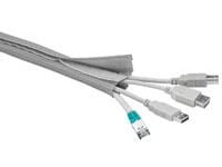 MicroConnect - Kaapelikela koukku- ja lenkkikiinnityksellä - 1,8 m - hopea