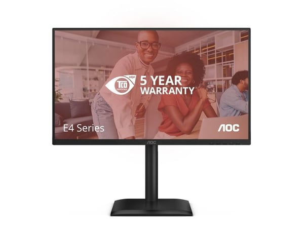 AOC E4 24E4CV, 60,5 cm (23.8"), 1920 x 1080 pixlar, Full HD, LED, 4 ms, Svart