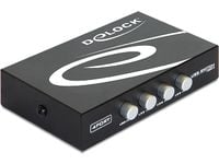 Delock Switch USB 2.0 4 port manuaalinen - USB sharing switch til periferiudstyr - 4 x USB 2.0 - desktop