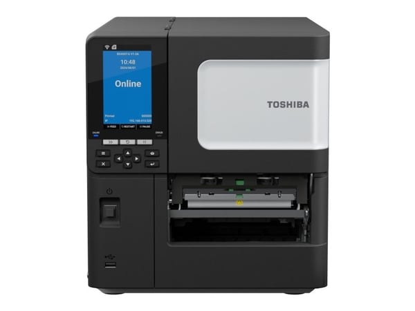 Toshiba BX420T-GS02-QM-S Lämpö-/lämpösiirtotulostin 203dpi USB- LAN-portti Värinäyttö, suora lämpö-/lämpösiirto, 203 x 203 dpi, 305 mm/s, johdollinen