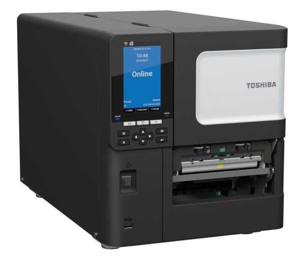 Toshiba BX420T-GS02-QM-S Lämpö-/lämpösiirtotulostin 203dpi USB- LAN-portti Värinäyttö, suora lämpö-/lämpösiirto, 203 x 203 dpi, 305 mm/s, johdollinen