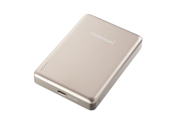 Intenso MW10000, 10000 mAh, Lithium Polymer (LiPo), Power Delivery, Programmable Power Supply (PPS), Trådløs lading, 3,85 V, Sjampagne