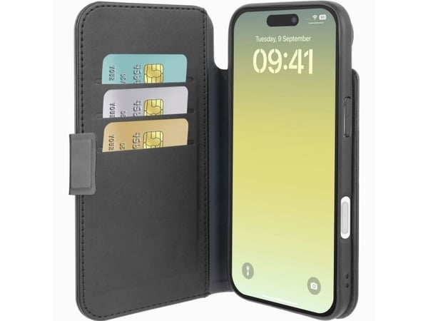 Cellularline Book Agenda, Folio, Apple, iPhone 17 Air, 16,5 cm (6.5"), Svart