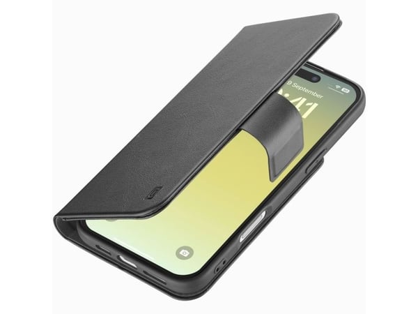 Cellularline Book Agenda, Folio, Apple, iPhone 17 Air, 16,5 cm (6.5"), Svart