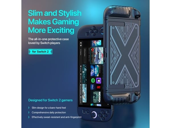 Dux Ducis 6971824155556, Etui, Nintendo, Sort, Polykarbonat (PC), Termoplastisk polyuretan (TPU), Nintendo Switch 2, Fallbestandig, Ripebestandig, ...