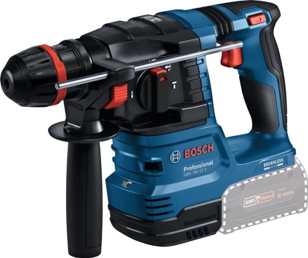 Bosch GBH 18V-22 X Professional, SDS Plus, Sort, Blå, Oransje, 2,2 cm, 1050 RPM, 2 J, 4675 bpm