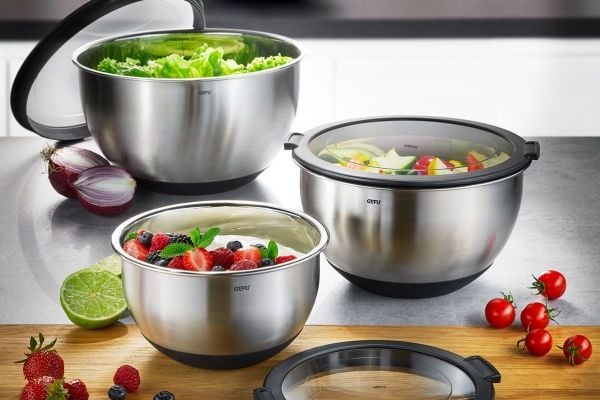 GEFU MUOVO, Bolle, Rund, 0,6 l, Sort, Rustfritt stål, Akasietre, Støpejern, Suppe