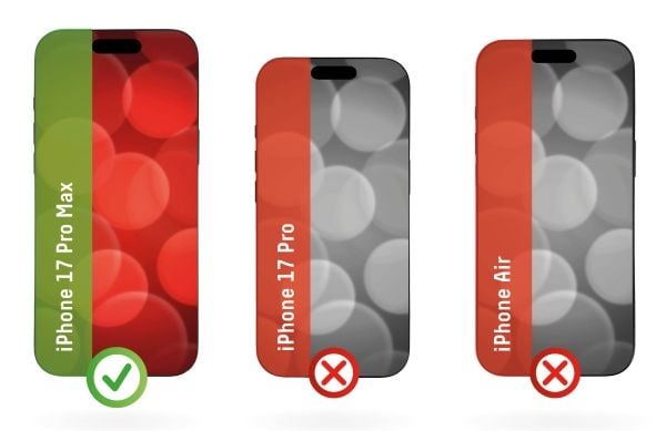 Displex 02170, Apple, iPhone 17 Pro Max, Støvresistent, Ripebestandig, Knusesikker, Sjokkresistent, Gjennomsiktig, 1 stykker