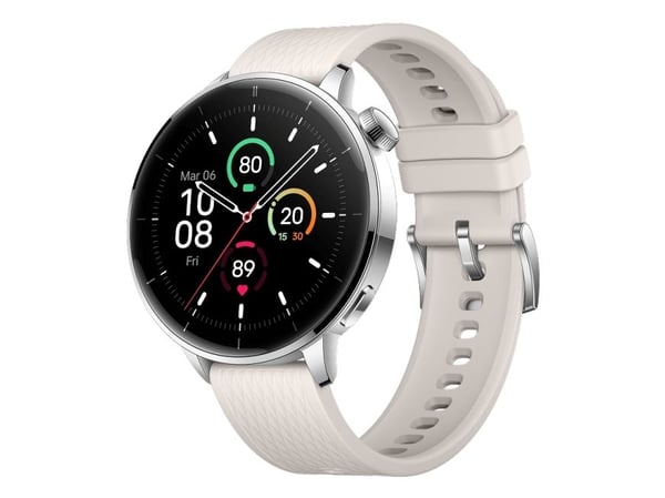 OnePlus Watch 3 - 43 mm - rostfritt stål - smart klocka med rem - fluoroelastomer - handledsstorlek: 130-210 mm - display 1.32" - 32 GB - Bluetooth...