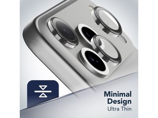 Cellularline Camera Lens Ring, Apple, iPhone 17 Pro / 17 Pro Max, Ripebestandig, Sjokkresistent, Gjennomsiktig, 1 stykker