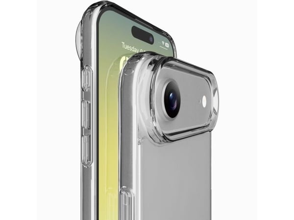 Cellularline CLEARDUOIPH17MAXT, Suojus, Apple, iPhone 17 Air, 16,8 cm (6.6"), Läpinäkyvä