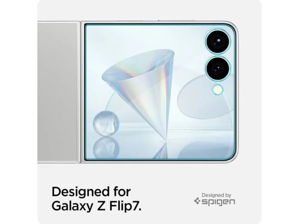 Spigen GLAS.tR EZ Fit HD, Samsung, Galaxy Z Flip 7, Transparent, 1 styck